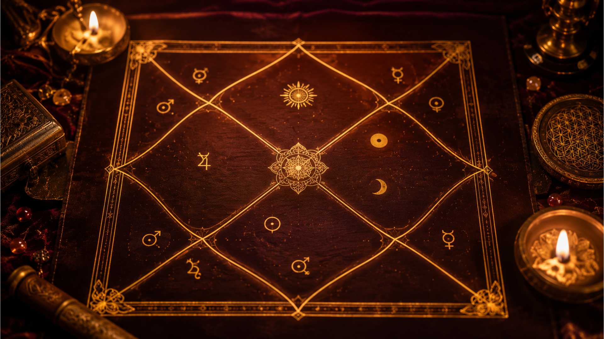Vedic birth chart showing the Lagna as the first house