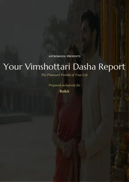 Vimshottari Dasha Report - sample page 1