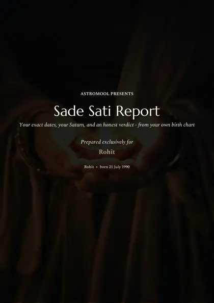Sade Sati Report - sample page 1