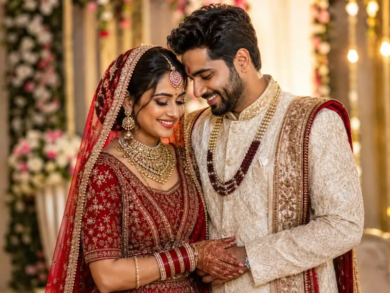 Happily married Indian couple — marriage prediction by date of birth